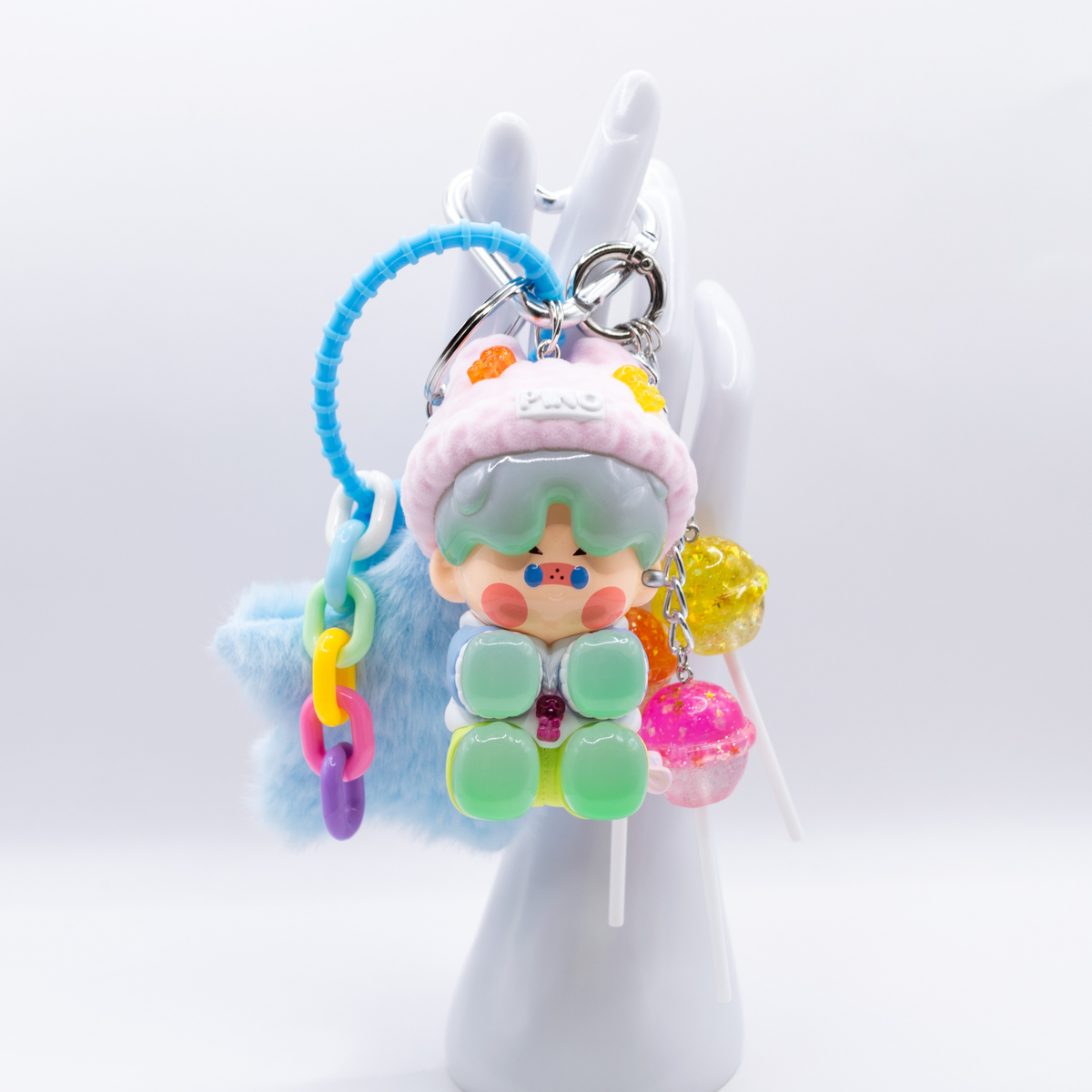 Handmade PINO JELLY I'm Your Doll Series Wool Hat Doll Bag Charm Keychain