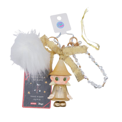 Handgefertigter POP MART Schlüsselanhänger/Taschenanhänger aus der Zsiga-Serie „Winter der Geschenke“