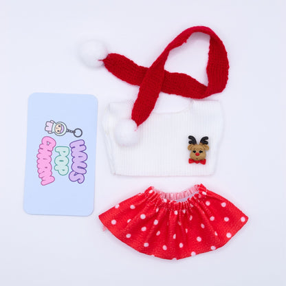 Christmas Doll Clothes 3-Piece Set Various Colors