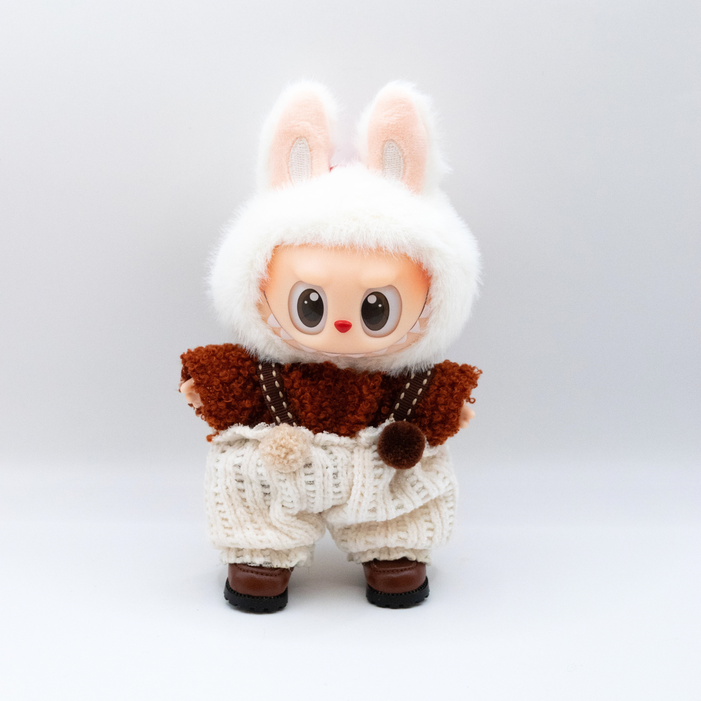 Cute 17cm Doll Clothes Knit 3-Piece Set