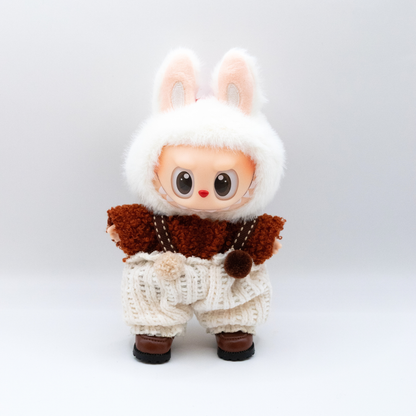 Cute 17cm Doll Clothes Knit 3-Piece Set