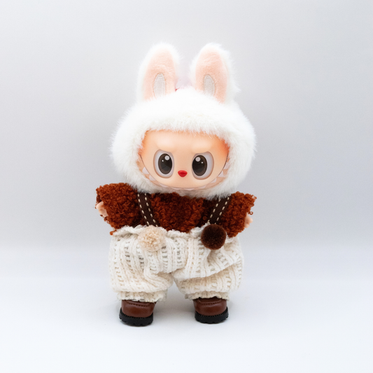 Niedliche 17cm Puppenkleidung gestricktes 3-teiliges Set