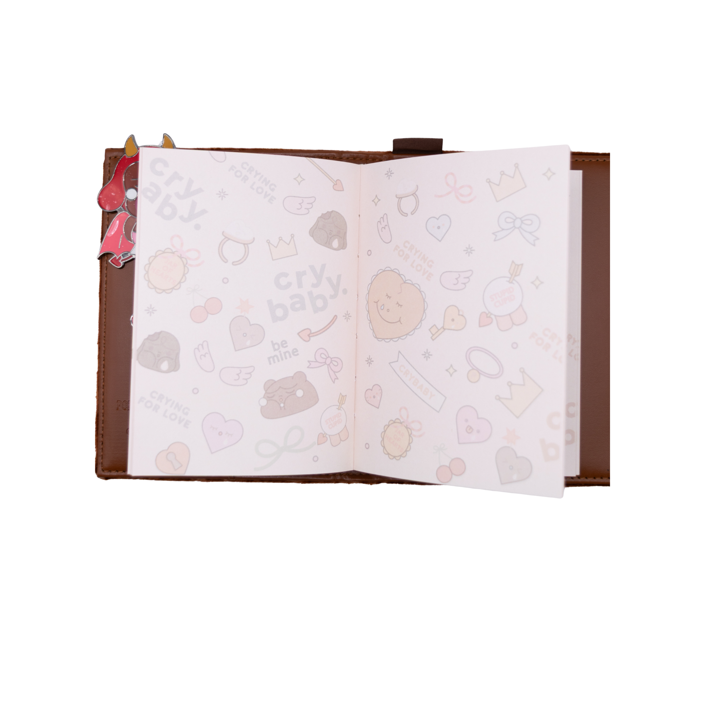 POP MART CRYBABY Crybaby's Tears Series Devil Plush Notebook Badge Set (Limited Edition)