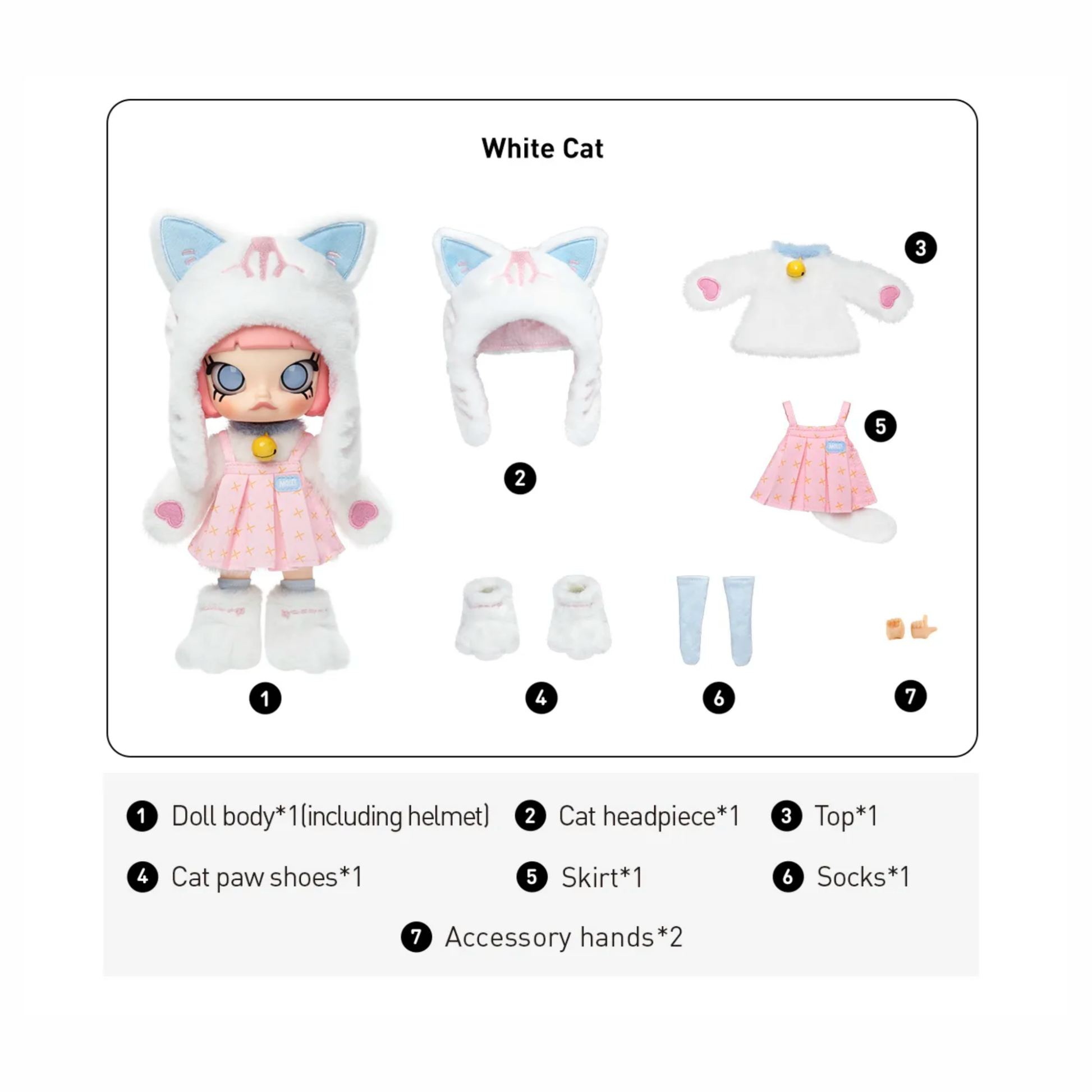 POP MART Molly Peekaboo 1/8 Action Figure Doll – Haus Pop Charm POP MART Molly Peekaboo 1/8 Action Figure Doll – Haus Pop Charm
