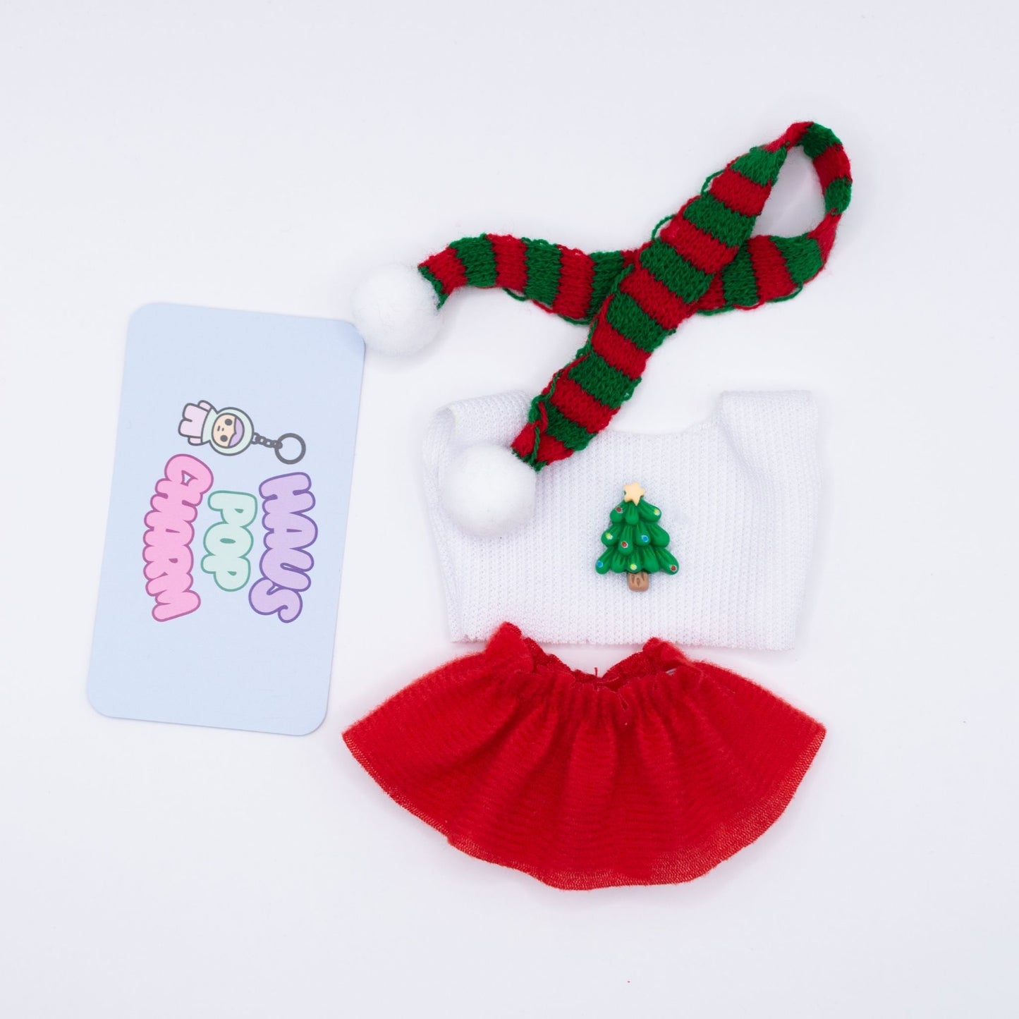 Christmas Doll Clothes 3-Piece Set Various Colors