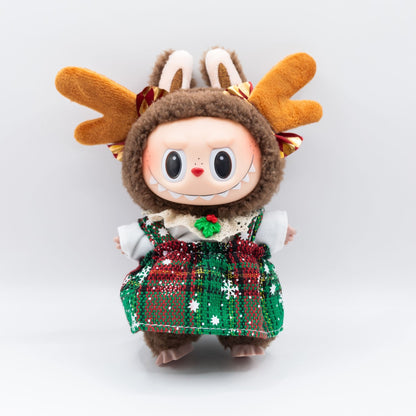 Christmas Doll Clothes 3-Piece Set Various Colors