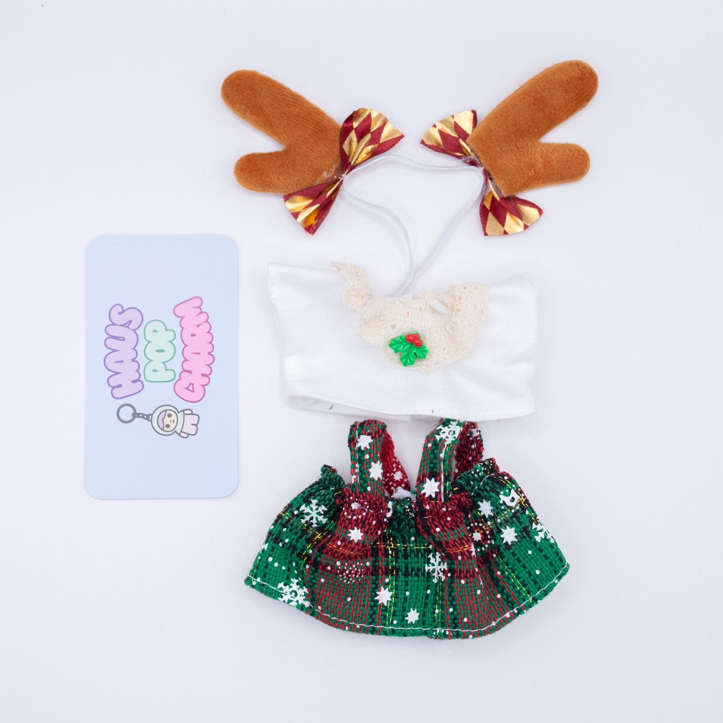 Christmas Doll Clothes 3-Piece Set Various Colors