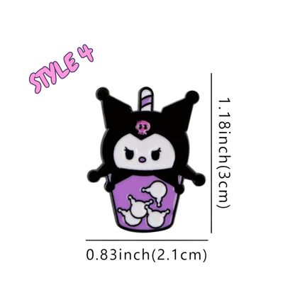 Small plush toy with measurements on a white background