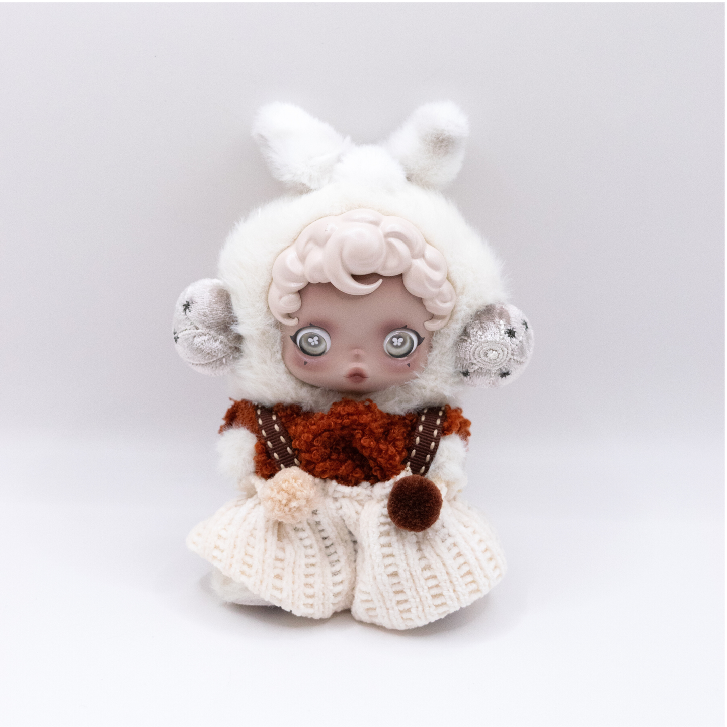 Cute 17cm Doll Clothes Knit 3-Piece Set