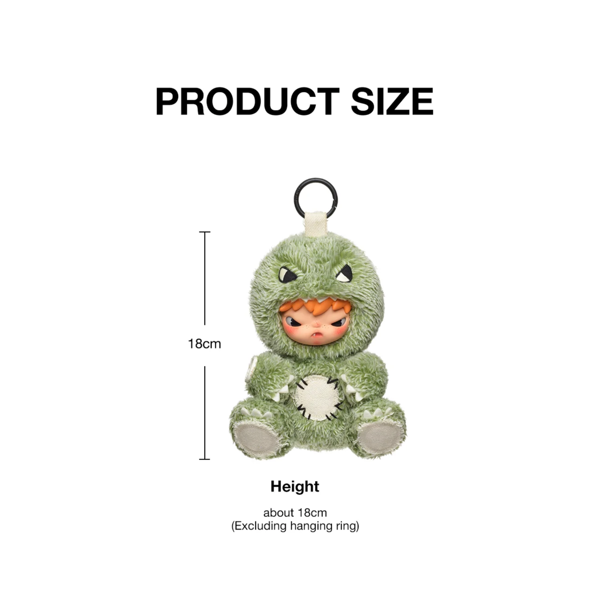 POP MART Hirono Dino Plush Doll Pendant