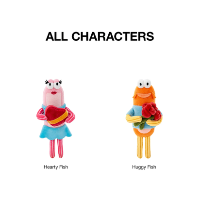 POP MART Bikini Bottom Buddies Romantic Fish Series Plush Pendants