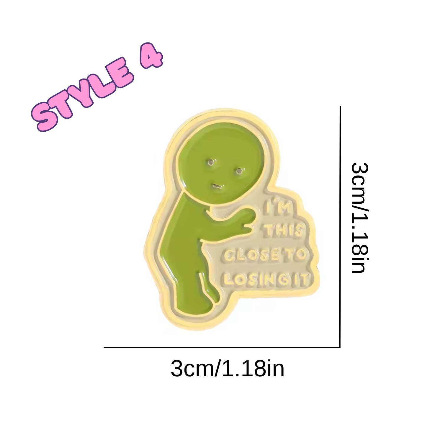 Funny Smiski Enamel Pins