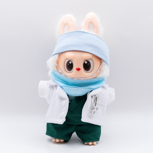 Doctor Costume 17cm Doll Clothes 5-Piece Set