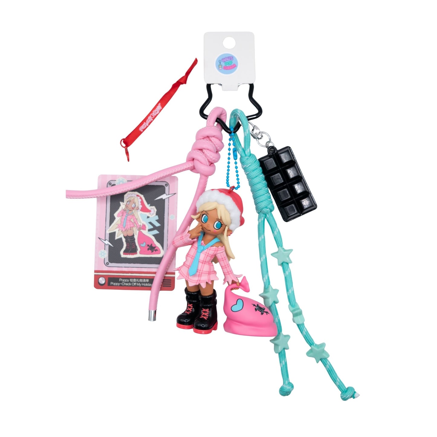 Handmade POP MART Peach Riot Holiday Mixtapes Series Keychain/Christmas Ornament