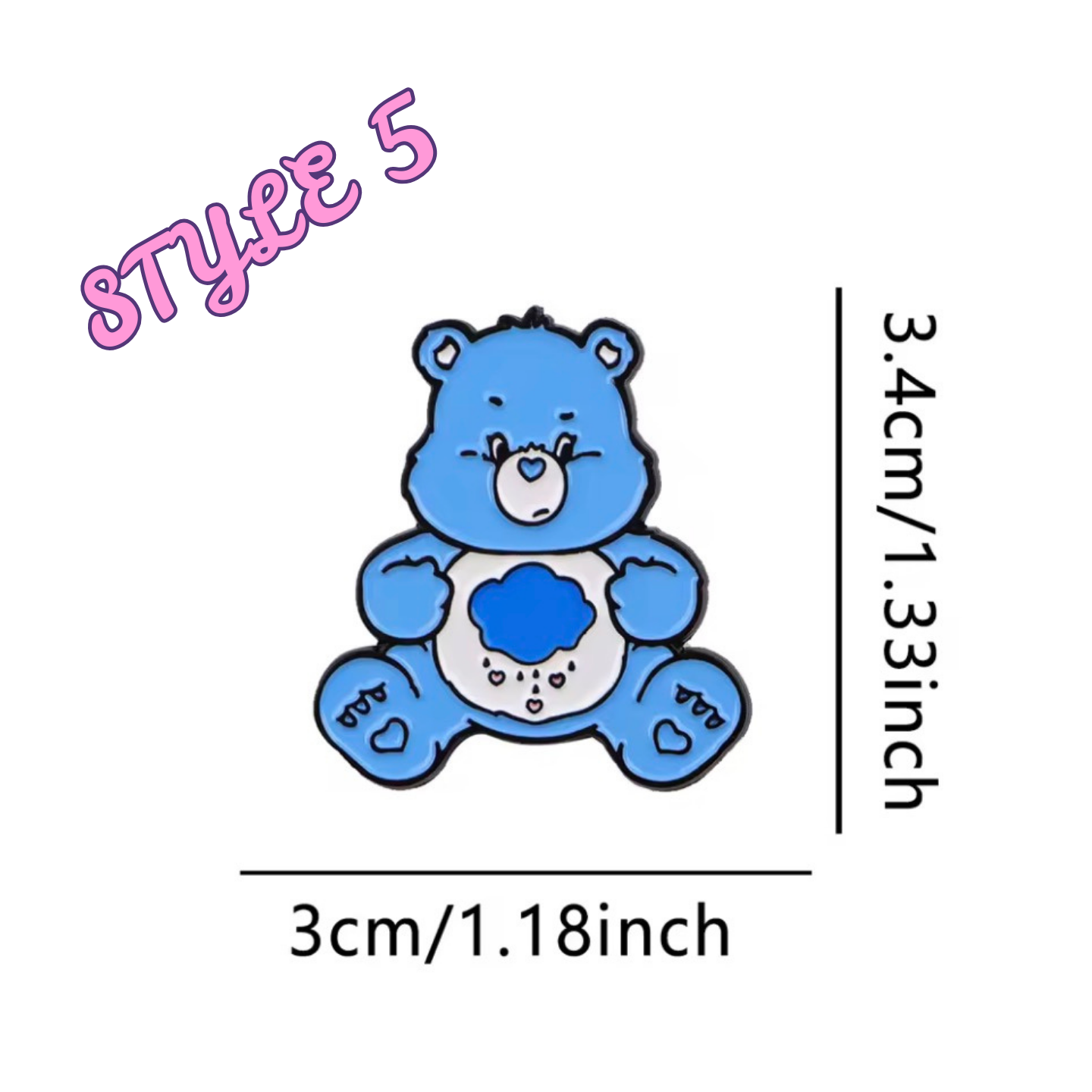 Care Bear Enamel Pins Various Designs