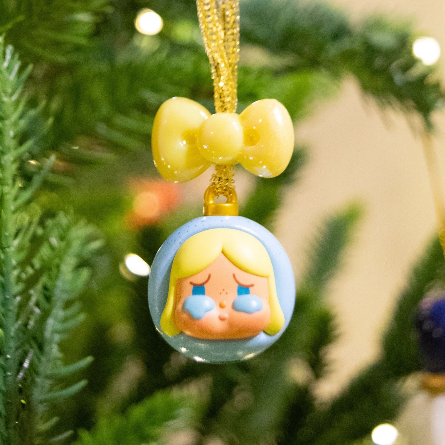 Handmade POP MART Pop Bean Christmas Ball Series Ornament