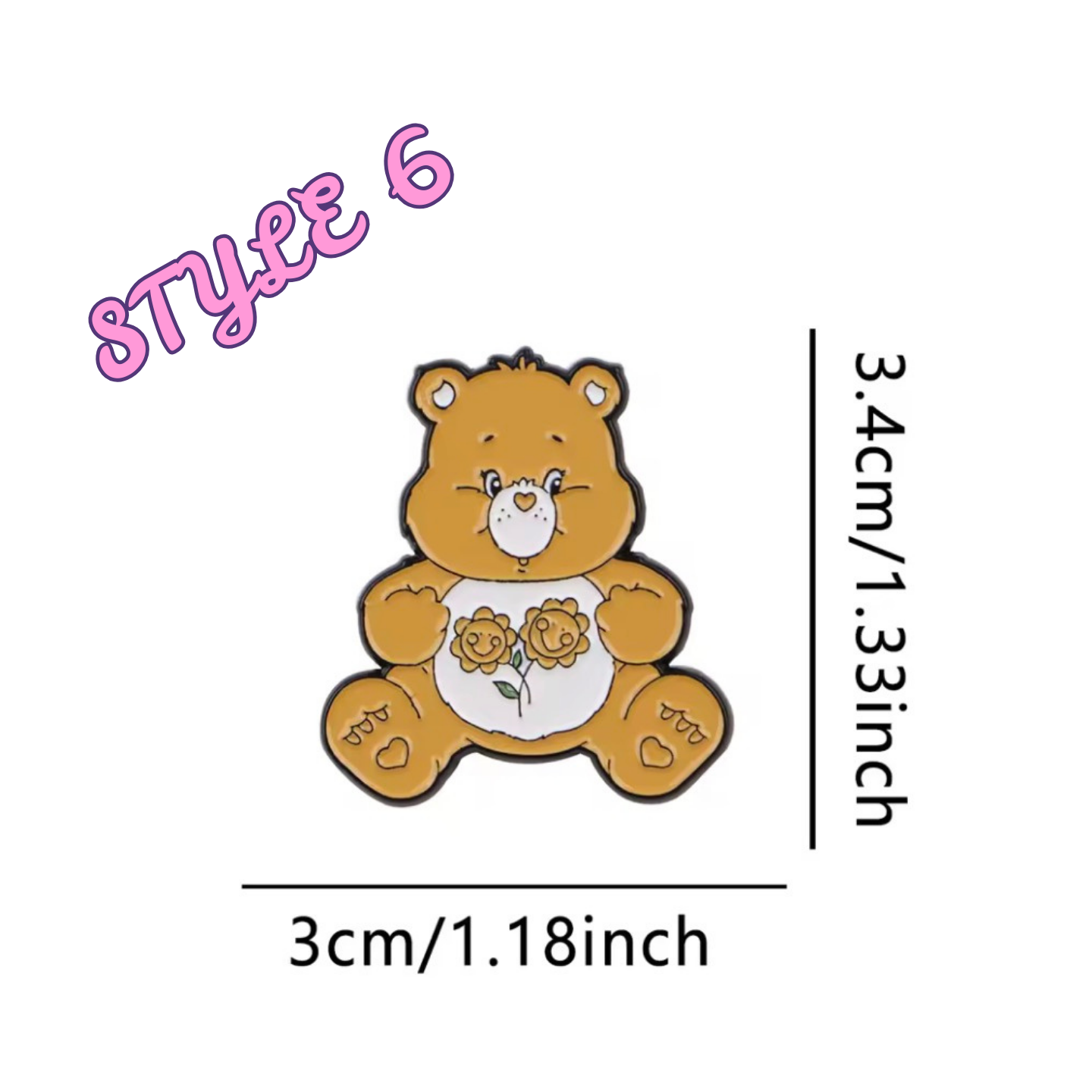 Care Bear Enamel Pins Various Designs