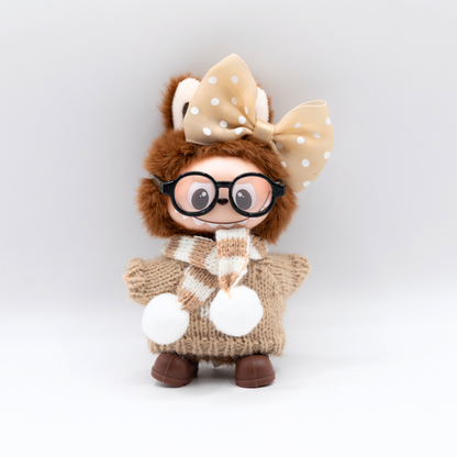 Gemütliches Mini Labubu 10cm Puppenkleidung 5-teiliges Set