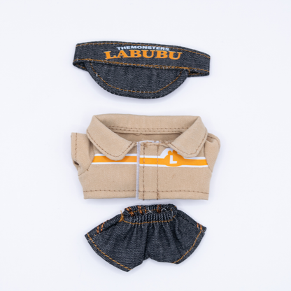 Wacky Mart Inspired Mini Labubu 10cm Doll Clothes 3-Piece Set
