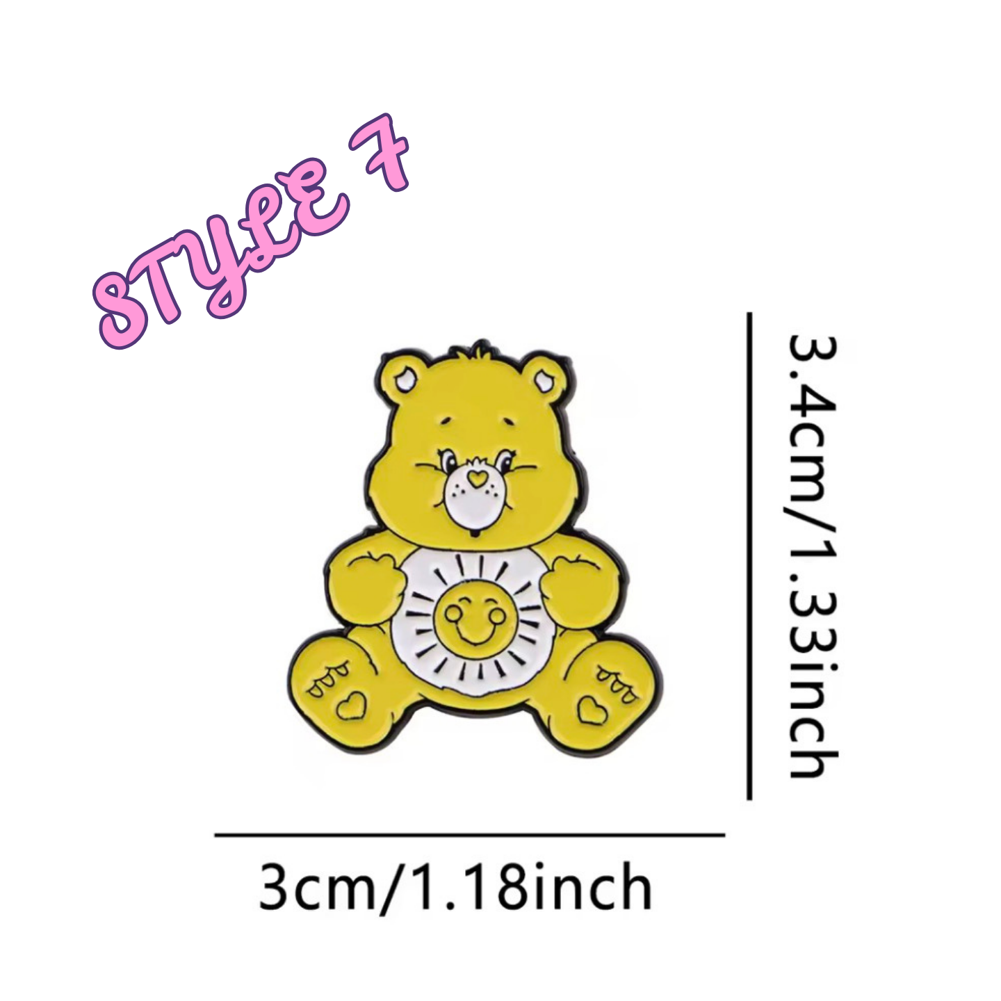 Care Bear Enamel Pins Various Designs