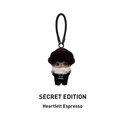POP MART Dimoo World Crush On Coffee Series Soft-Faced Plush Keychain