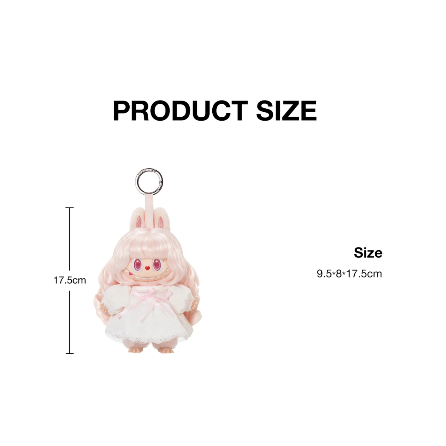 POP MART The Monsters Labubu Hair Salon Series Plush Pendant