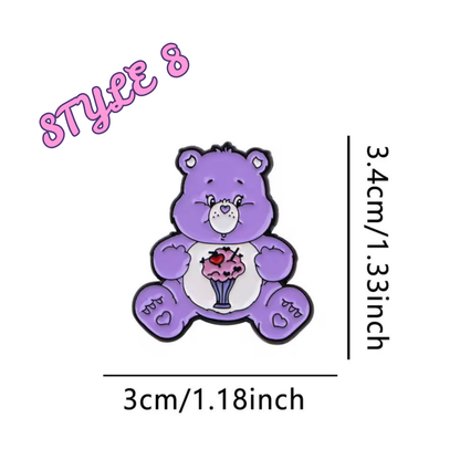 Care Bear Enamel Pins Various Designs