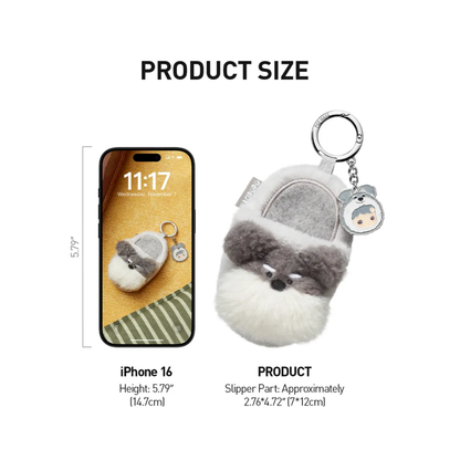 POP MART Hacipupu Take me Home Series Slipper Plush Pendant